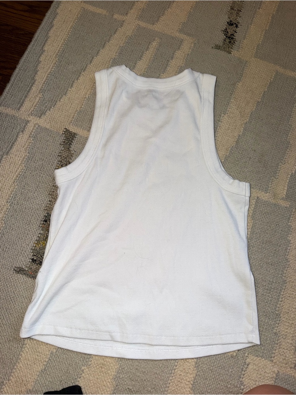 Old Navy White Ribbed Tank - Picture 2 of 2